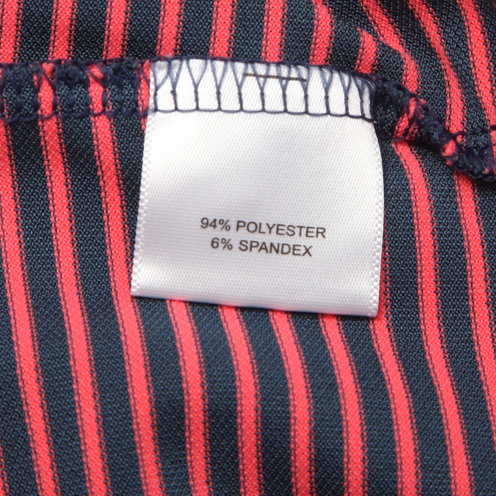 Peter Millar Summer Comfort Polo Shirt Mens XXL Red Navy Striped St Clair CC - Picture 6 of 12
